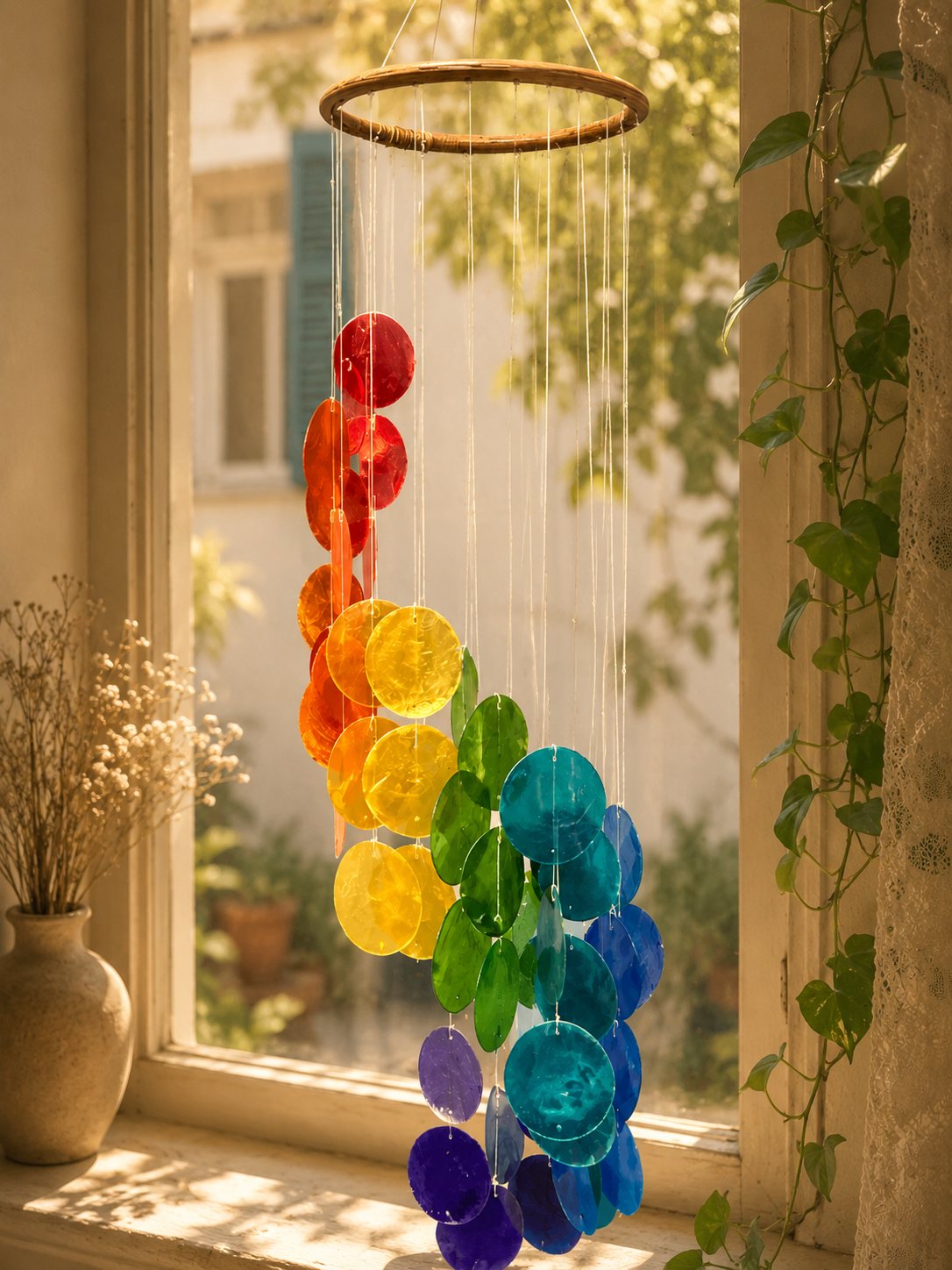 Capiz Shell Windchimes — Shaman Kathmandu
