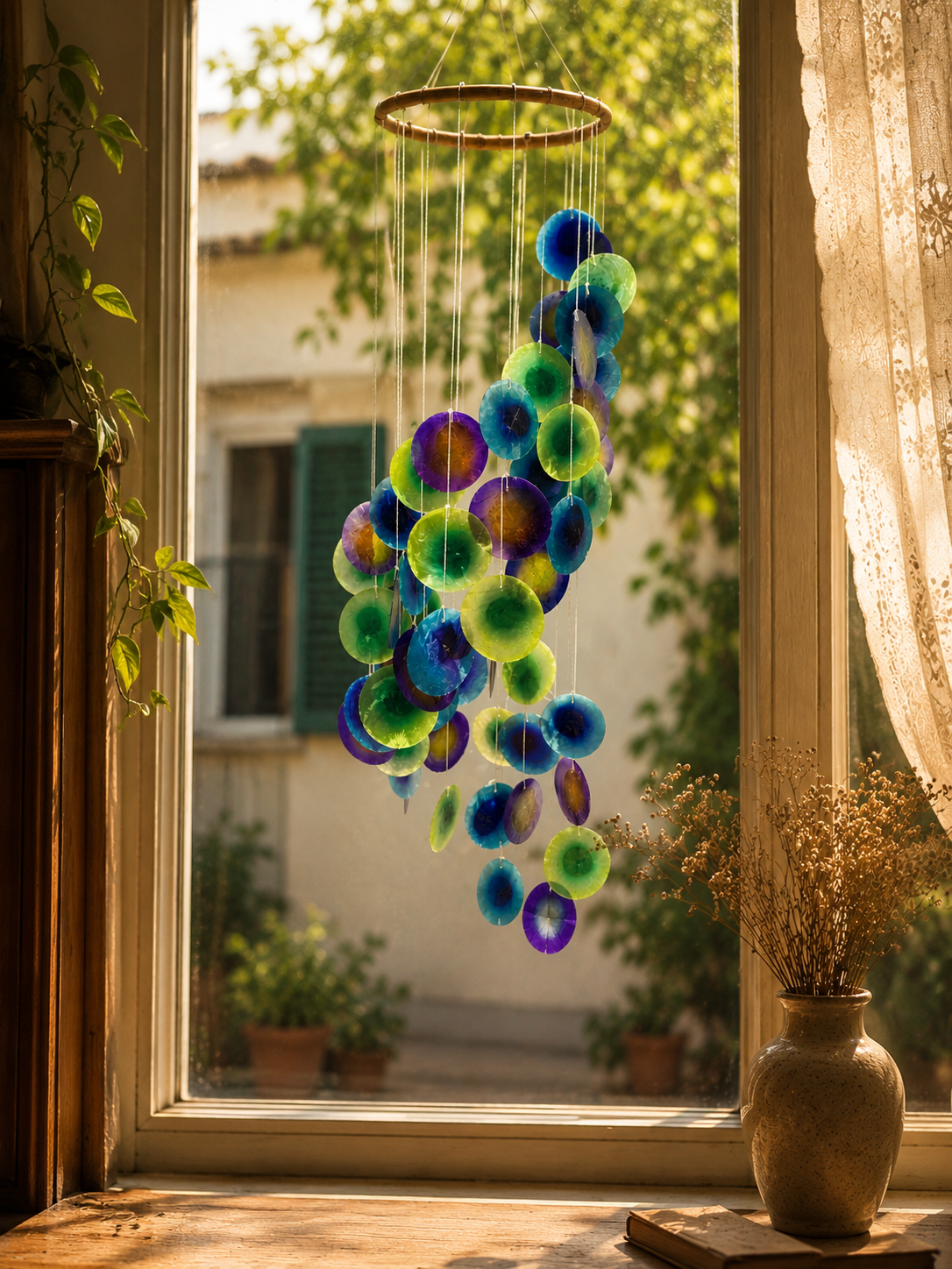 Capiz Shell Windchimes — Shaman Kathmandu